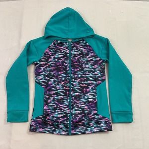 Champion Girls Long Sleeve Multicolor Full Zip Hoodie Jacket